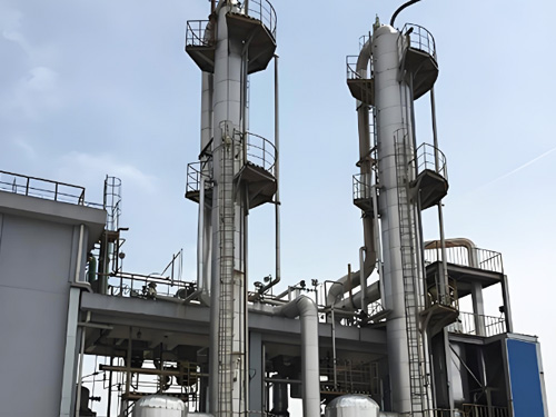 Slack wax refining equipment